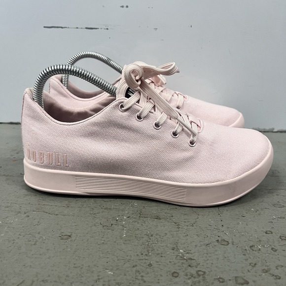 NOBULL Shoes - NOBULL Canvas Trainers Pink Womens Size 7 Lightweight Minamalist Gym Shoes